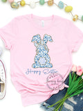 2/24 Pre-Order DTF Blue Floral Bunny