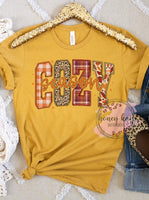 DTF Cozy Season Fall Faux Applique