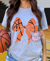 DTF Distressed Basketball Bow