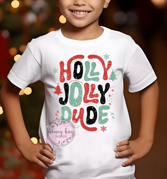 DTF Holly Jolly Dude Youth