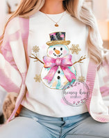 DTF Watercolor Snowman