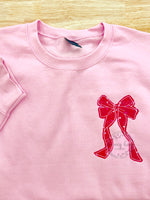 1/13 Raggy Red Hearts Bow Sweatshirt