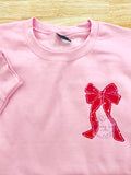 1/13 Raggy Red Hearts Bow Sweatshirt